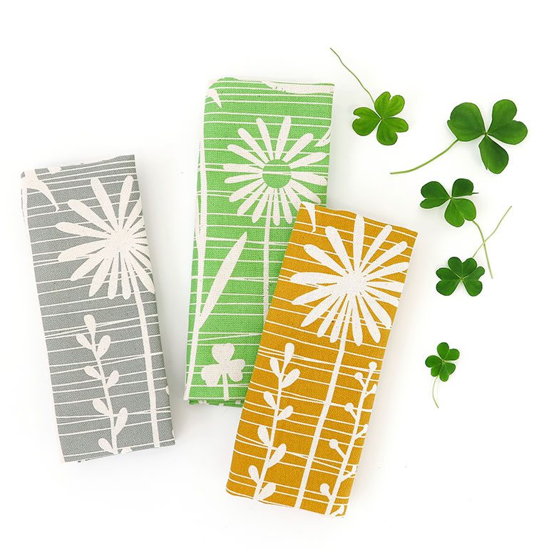 Teatowel Summer Weeds All Three