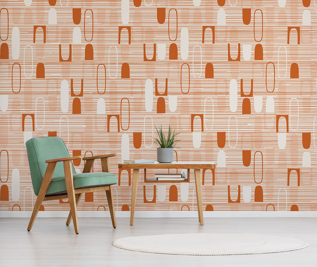 Week Dimensional Oval wallpaper